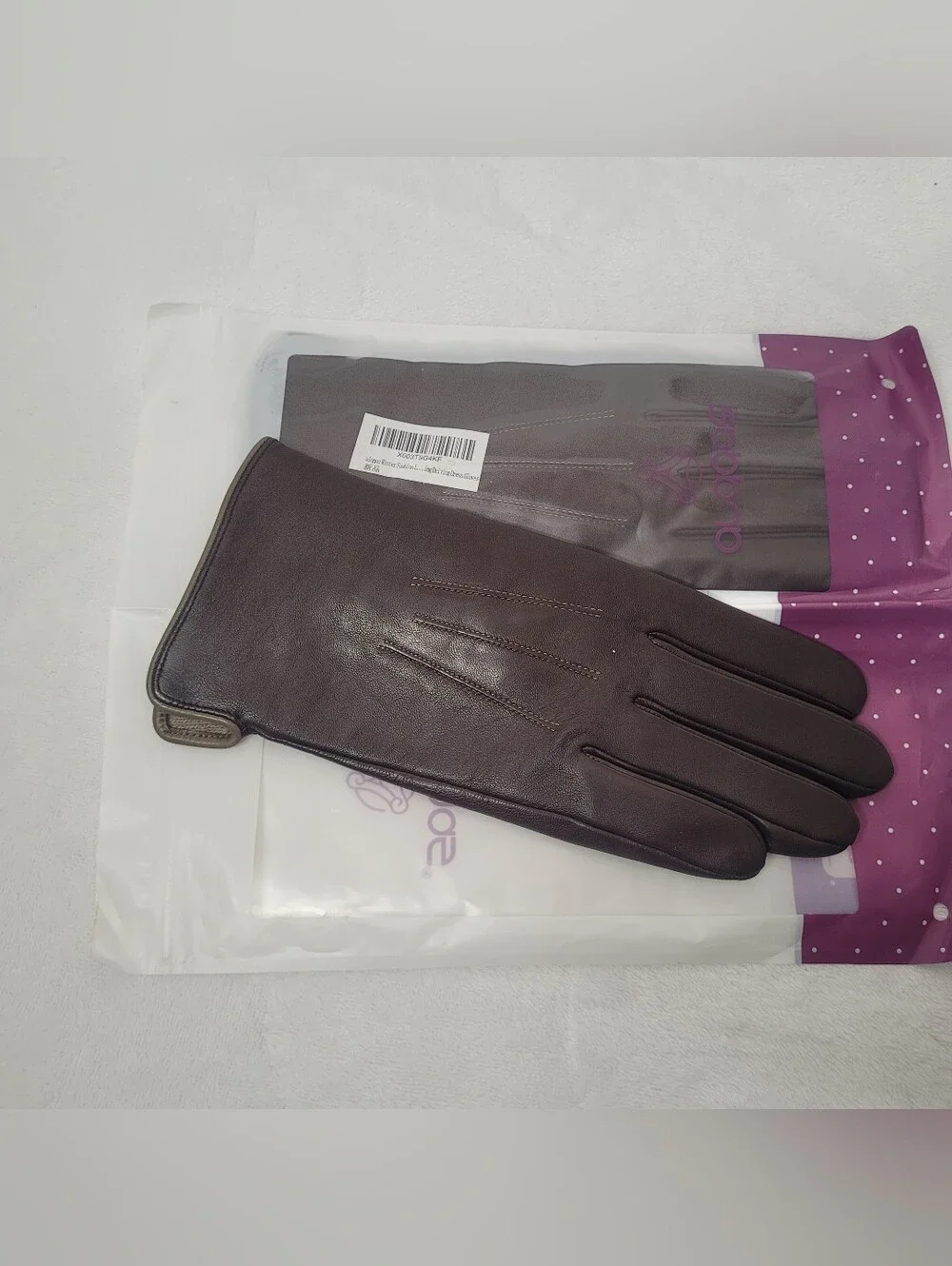 2XL Brown Leather Gloves Warm Cashmere Lining Touchscreen Autumn Fall Winter